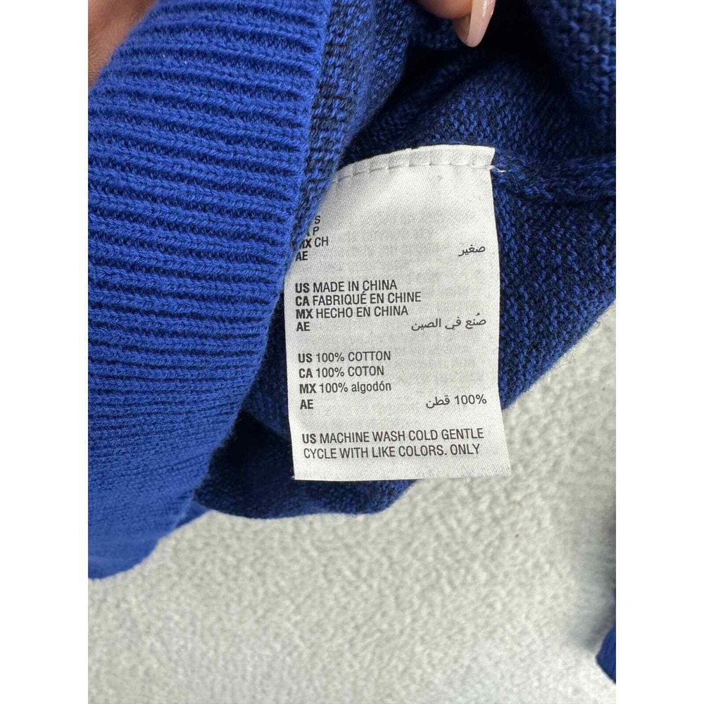 Club Room Mens Sweater Blue Novelty Cotton Crewneck Pullover Top Small - Picture 4 of 7